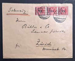 Zweifach verwendeter Inflationsbrief Deutsches Reich