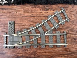 LEGO 9v Eisenbahn Weiche links