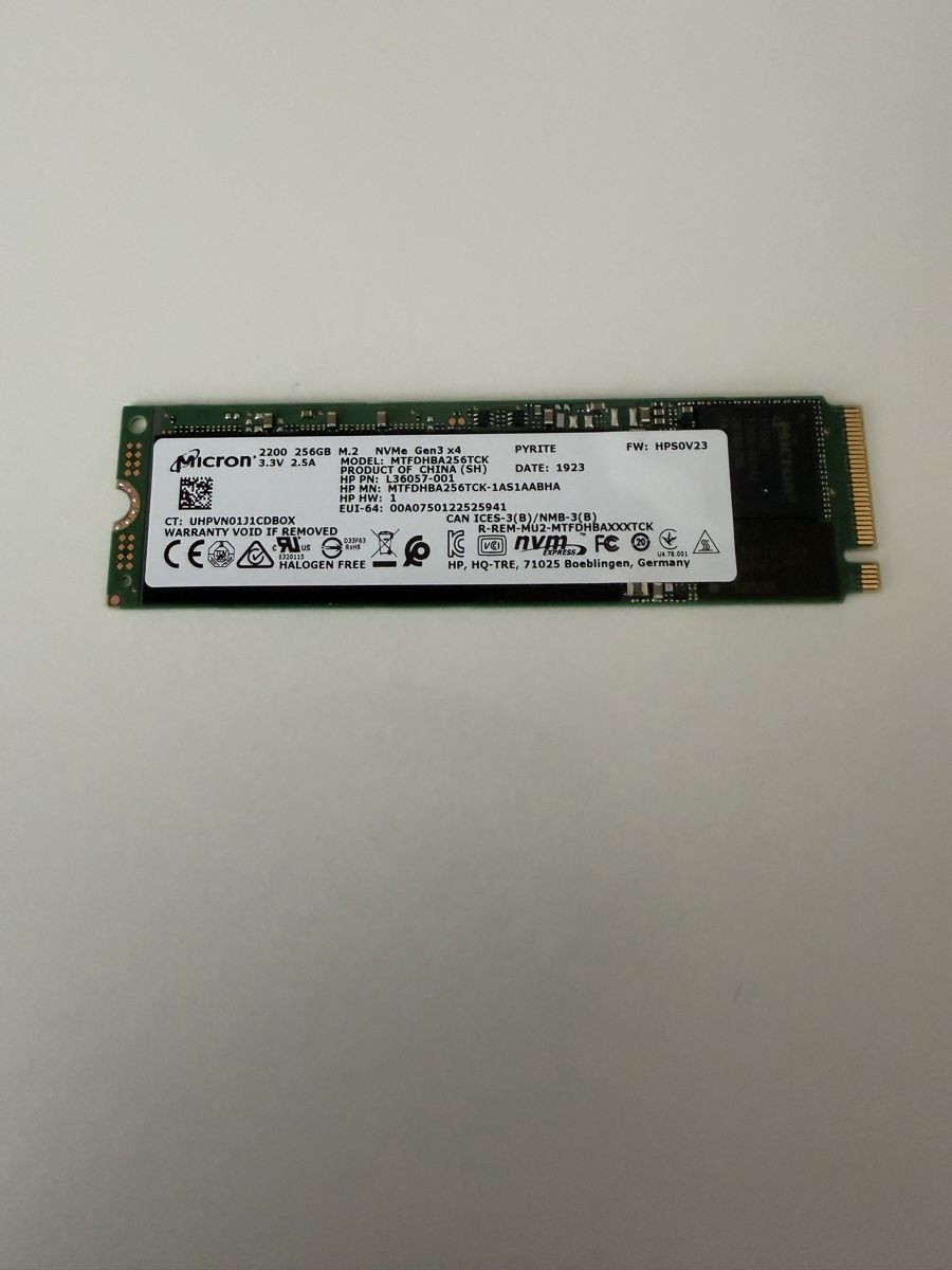 Dischi rigidi: Micron 256GB NVME SSD – Usato da Pfäffikon SZ venduto da cha_lh26