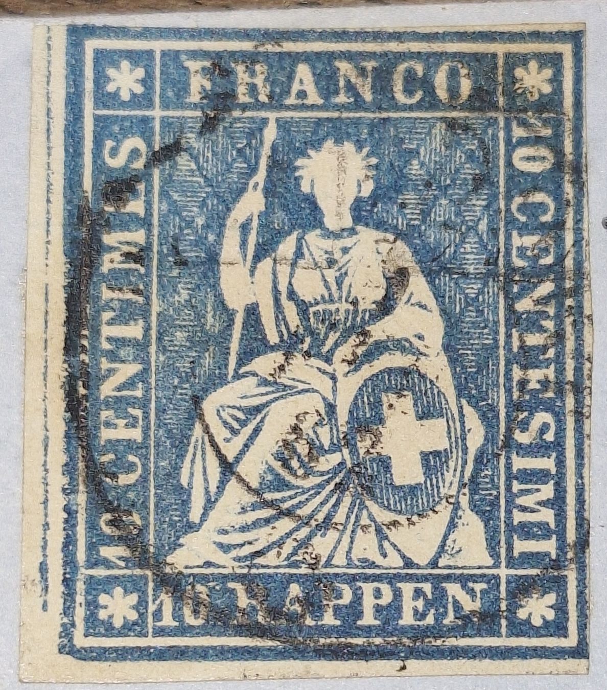 Tutti i francobolli: Strubelbrief 23G Burgdorf - Langenthal – Usato da Balgach venduto da SIMEON27 1
