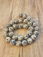 1 Strang Natürliche Stein Dalmation Jasper 12 mm