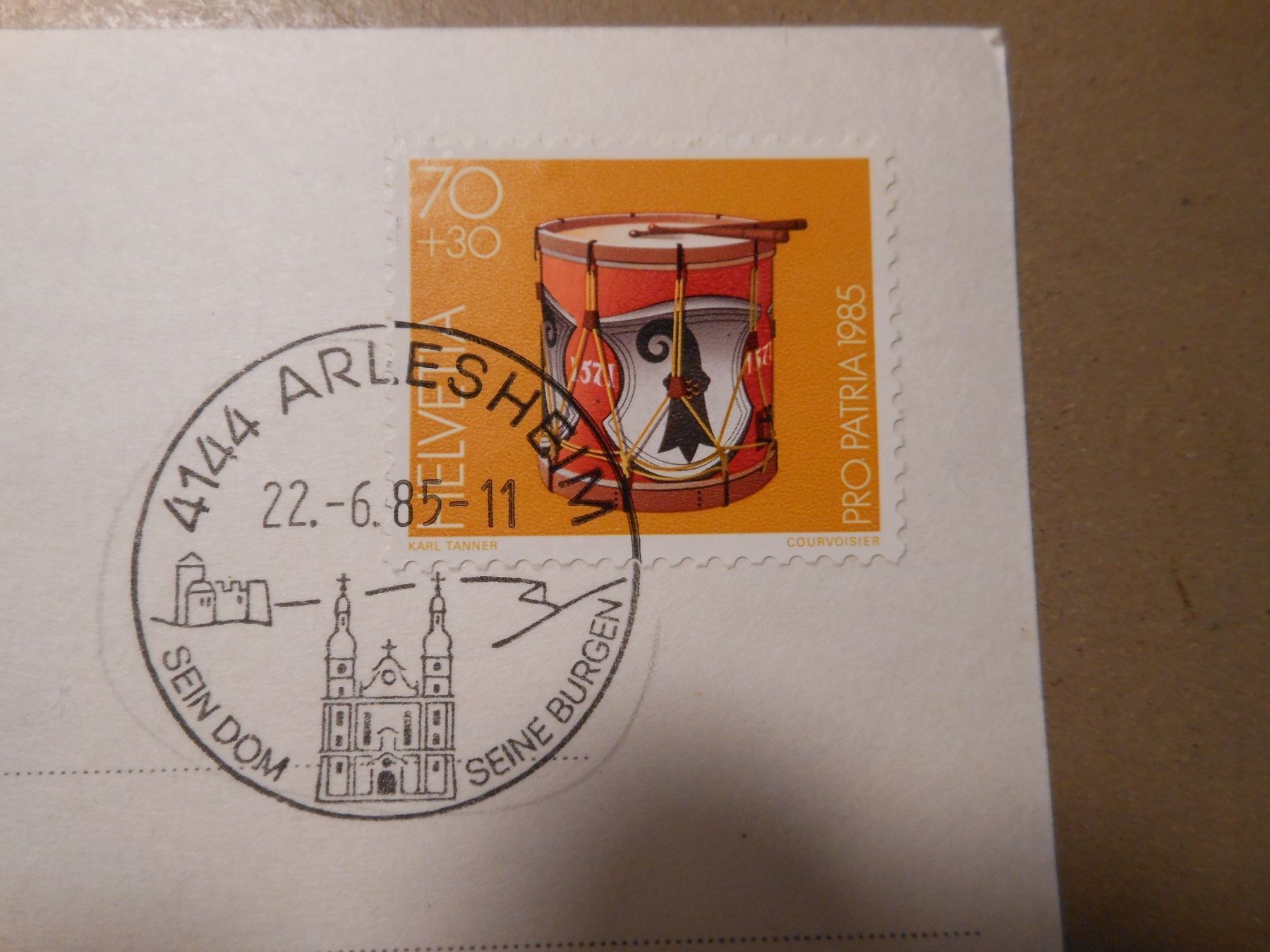 Cartoline postali: Arlesheim BL + Pro Patria 1983 + 1985 – Usato da Lausanne venduto da Jdelta 2
