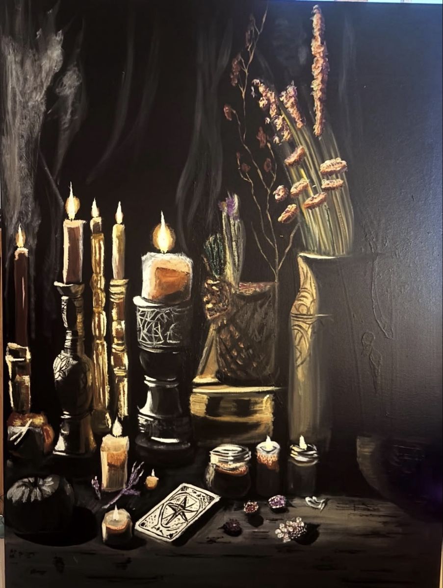 Gemälde: Candle magic, Oil painting – Neu (gemäss Beschreibung) aus Wettingen von mal_c2fj