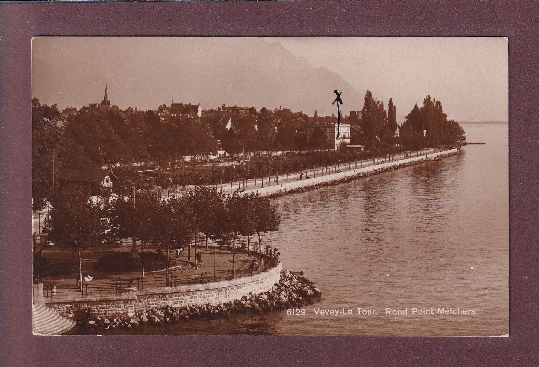 Ansichtskarten: VEVEY - Rond Point Melchers - 1921 – Gebraucht aus Pully von nicecards