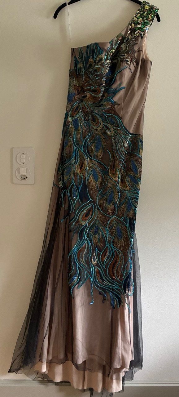 Vestiti: Jovani peacock Abendkleid – Usato da Zürich venduto da DrODrMo 2
