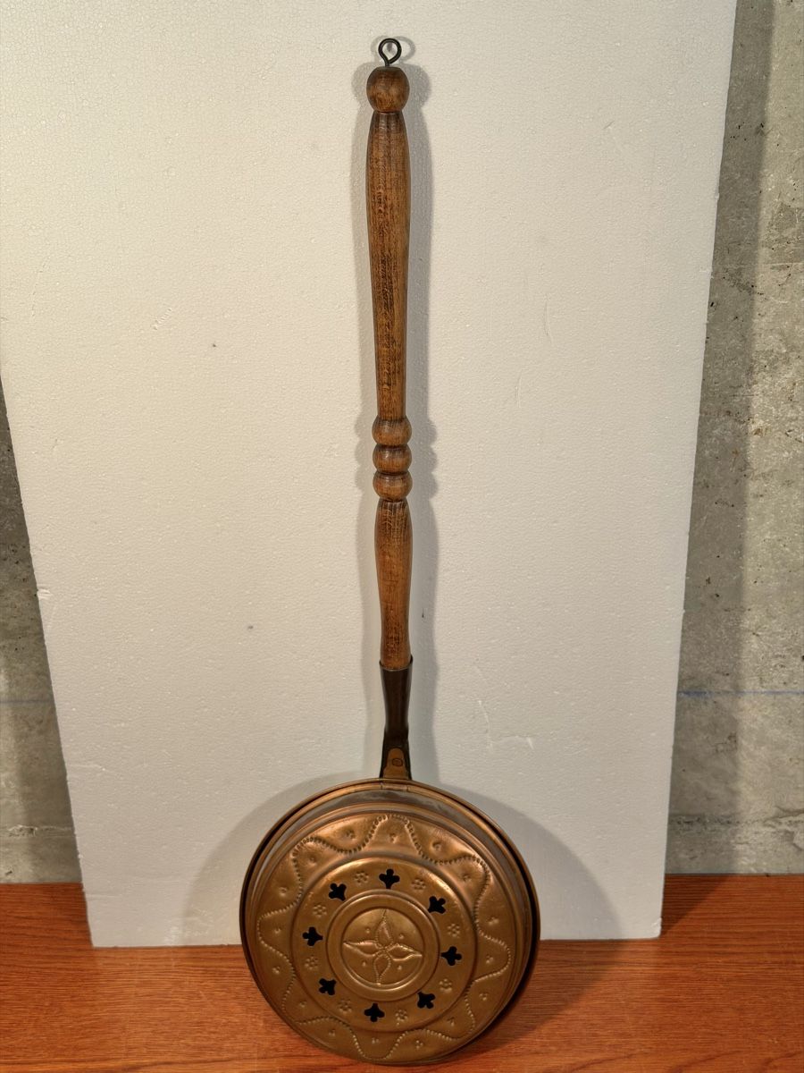 Tutte le decorazioni: Antique Bed Warmer - Copper and Wood - Charming Decor – Usato da Lausanne venduto da vas_cdb2 5