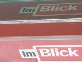 BLICK Zeitungsbeschwerer Vintage Werbung