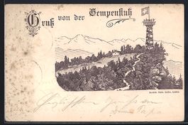 Litho Gempenfluh, Panorama mit Aussichts
