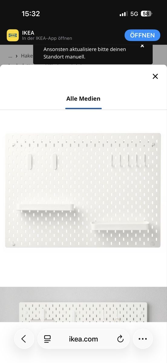 Ikea Piatti di portata: Ikea Skadis Lochplatte 2x – Usato da Unterentfelden venduto da Anton_Udovcic 3