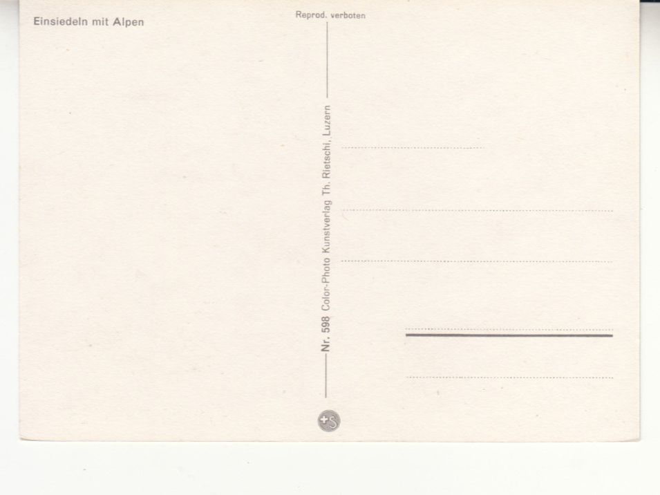 Cartoline postali: Einsiedeln ca. 1970 – Usato da Bürglen TG venduto da StampGraf 1