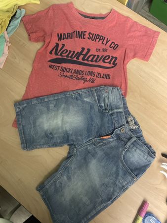 Jungen Sommerset Smallgang Gr.128 Shorts & Shirt