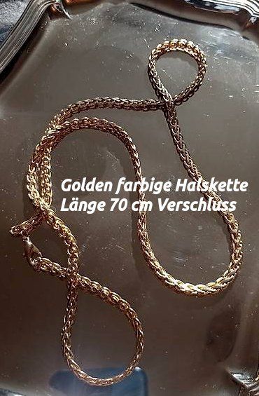 Catenine: 2 Schmuck-Ketten goldenfarbig 70+90cm ohne Punze – Usato da Villnachern venduto da focusride