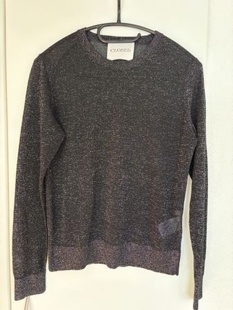 Closed Pullover schwarz glitzernd Grösse XS 