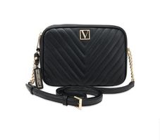 Victoria's Secret Tasche Umhängetasche schwarz V-Logo NEU