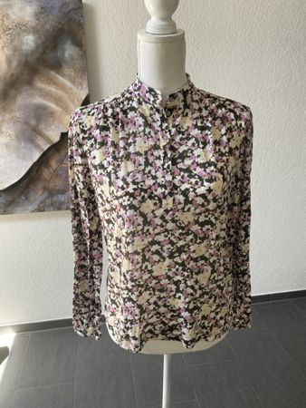 Marc O’Polo Bluse Blumenmuster Langarm Grösse S 