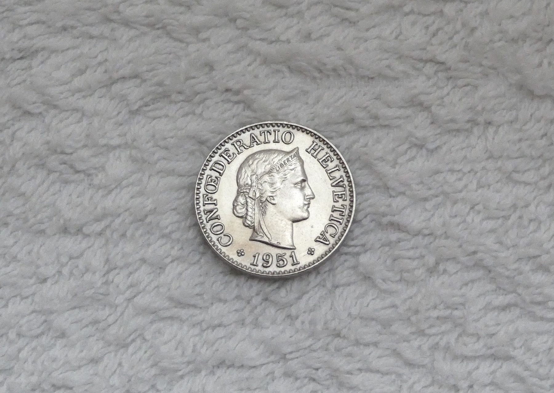 Tutti le monete: 10 centimes/rappen 1951 – Usato da Nyon venduto da Ilmi09