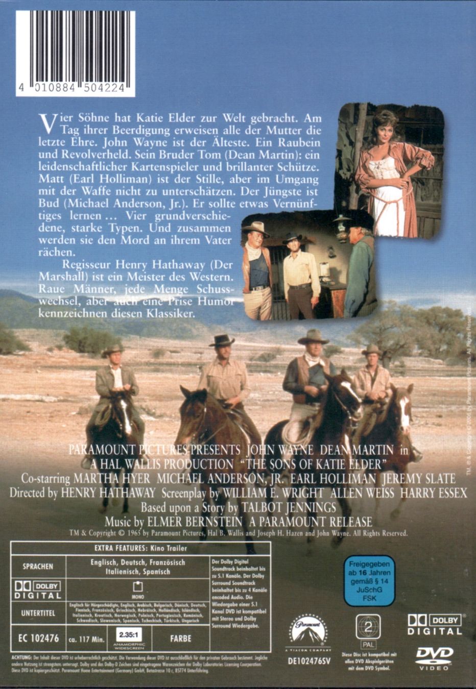 Tutti i DVDs: DVD: Die vier Söhne der Katie Elder (mit John Wayne) – Usato da Tägerig venduto da fil_f8k6 1