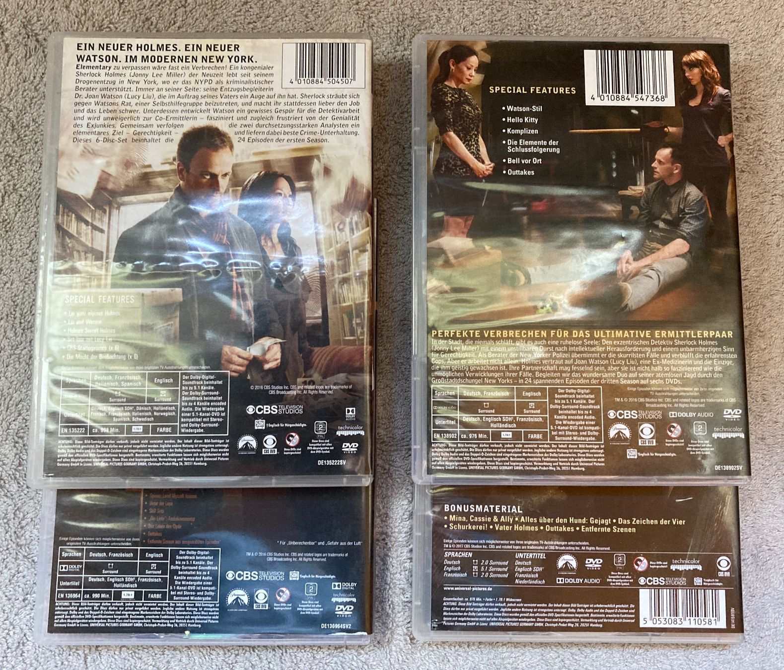 Tutti i DVDs: Elementary - Staffeln 1-4 (DE/EN/FR) – Usato da Wolfhausen venduto da uchuva26 2