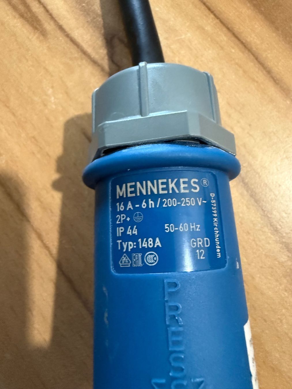 Mennekes Cavi: Starkstromkabel 16A - IP44 1.5m Camping Adapterkabel – Usato da Winikon venduto da cabriofan01 2