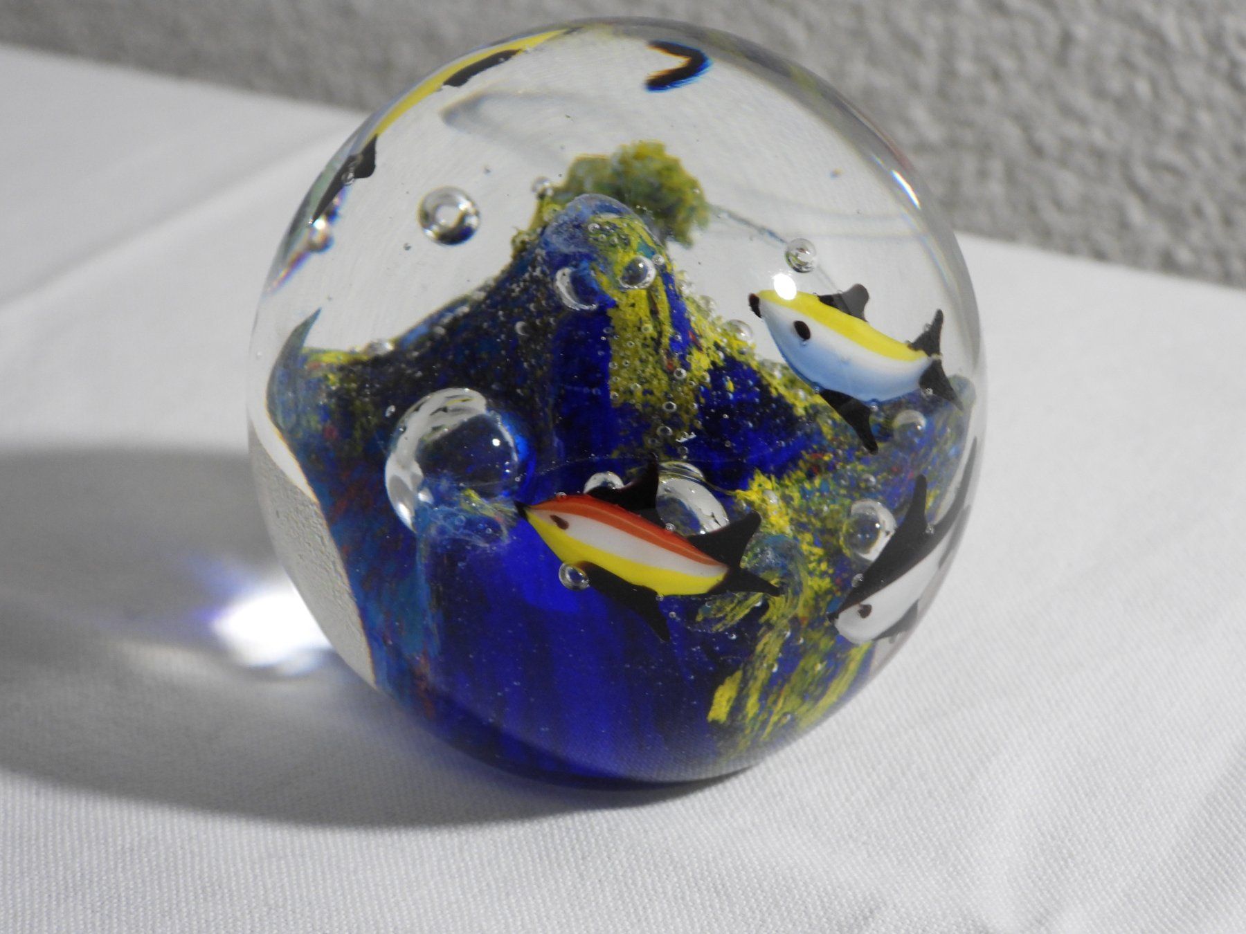 Bicchieri: Glaskugel mit Fischen, Briefbeschwerer, Vintage – Usato da Dübendorf venduto da alracfo 5
