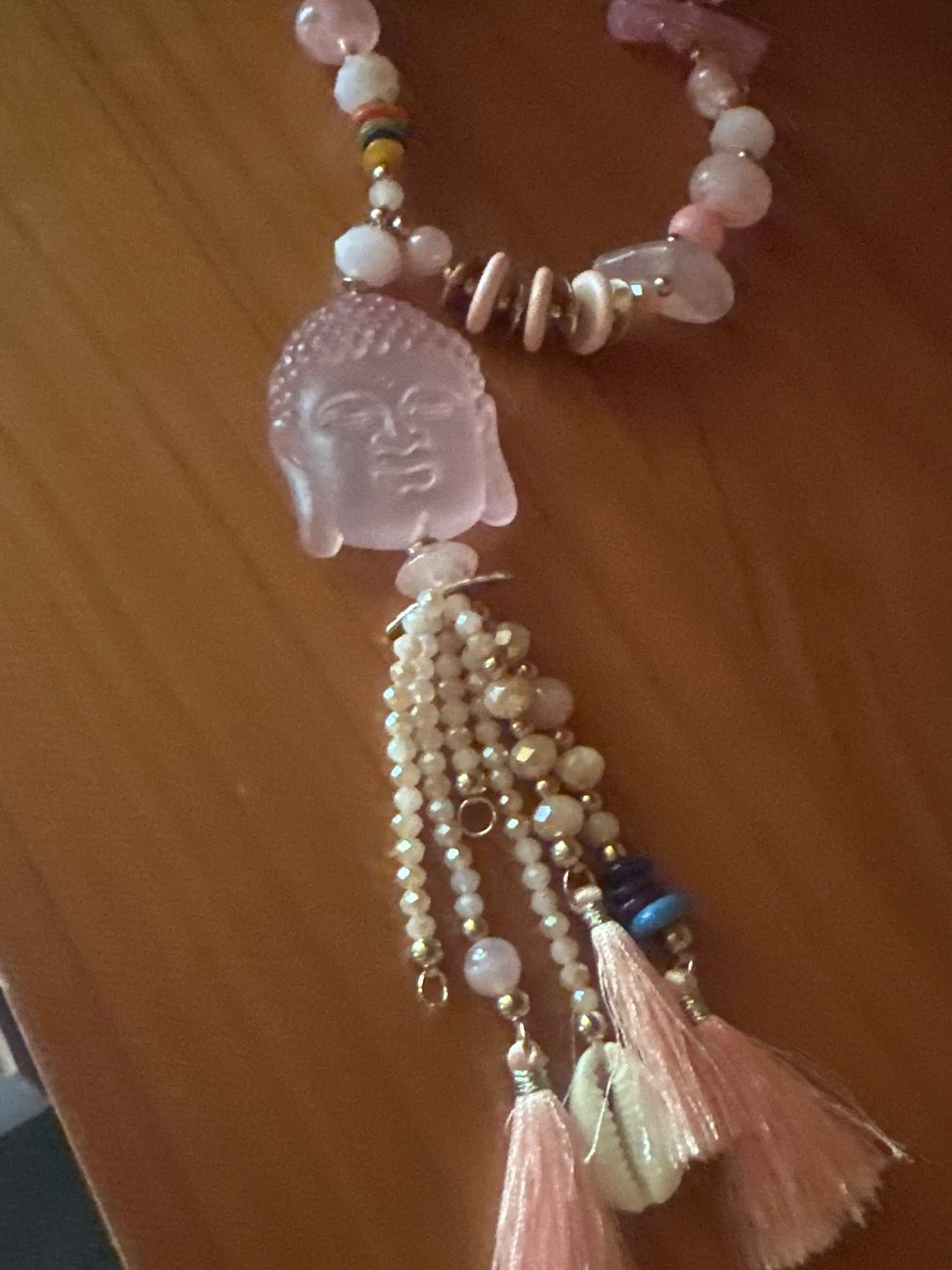 Catenine: PERLEN HALSKETTE LANG,ROSA,MODESCHMUCK – Nuovo e nell'imballaggio originale da Meienried venduto da ManuelaBoutique 3