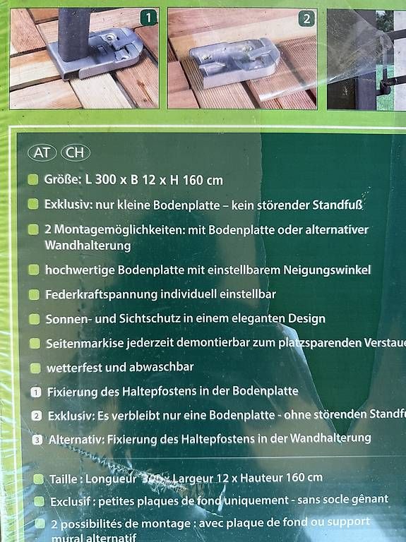 Tende da sole: Seitenmarkise neu – Usato da Oberaach venduto da mullis65 1