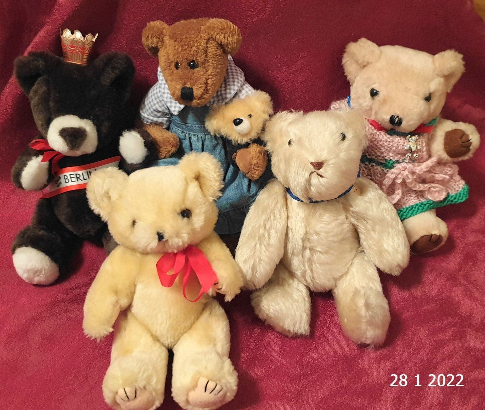 Giocattoli: 5 Stofftiere Teddybären – Usato da Basel venduto da The_Onliners