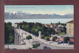 LAUSANNE - Pont Chauderon - Tram - 1915