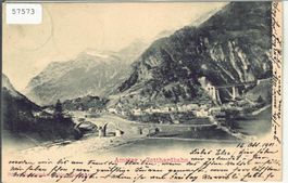 Gotthardbahn bei Amsteg