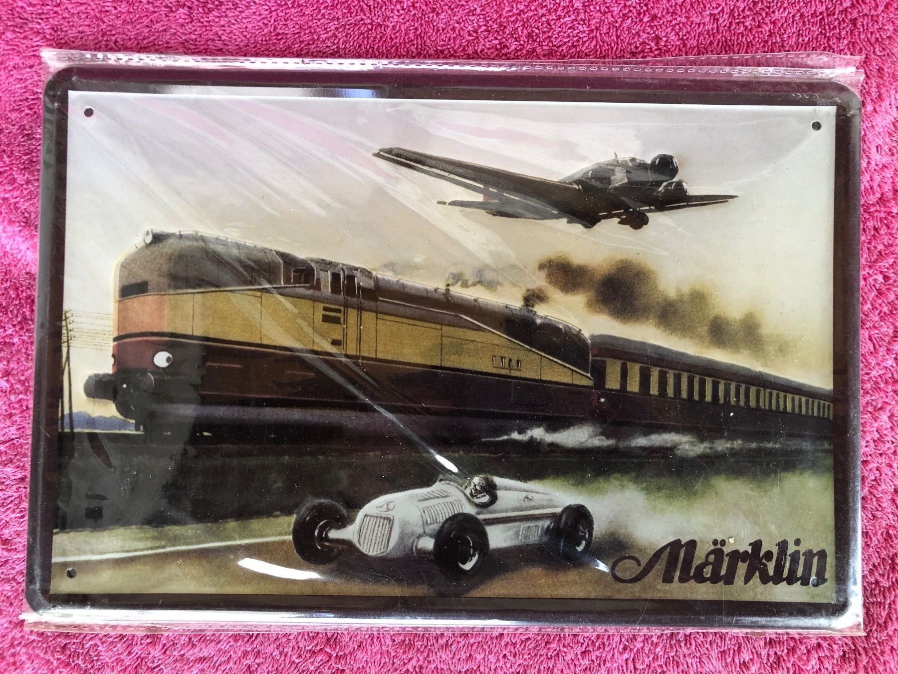Schilder: Märklin Eisenbahn flugzeug auto classic – Neu (gemäss Beschreibung) aus Reinach AG von rares75