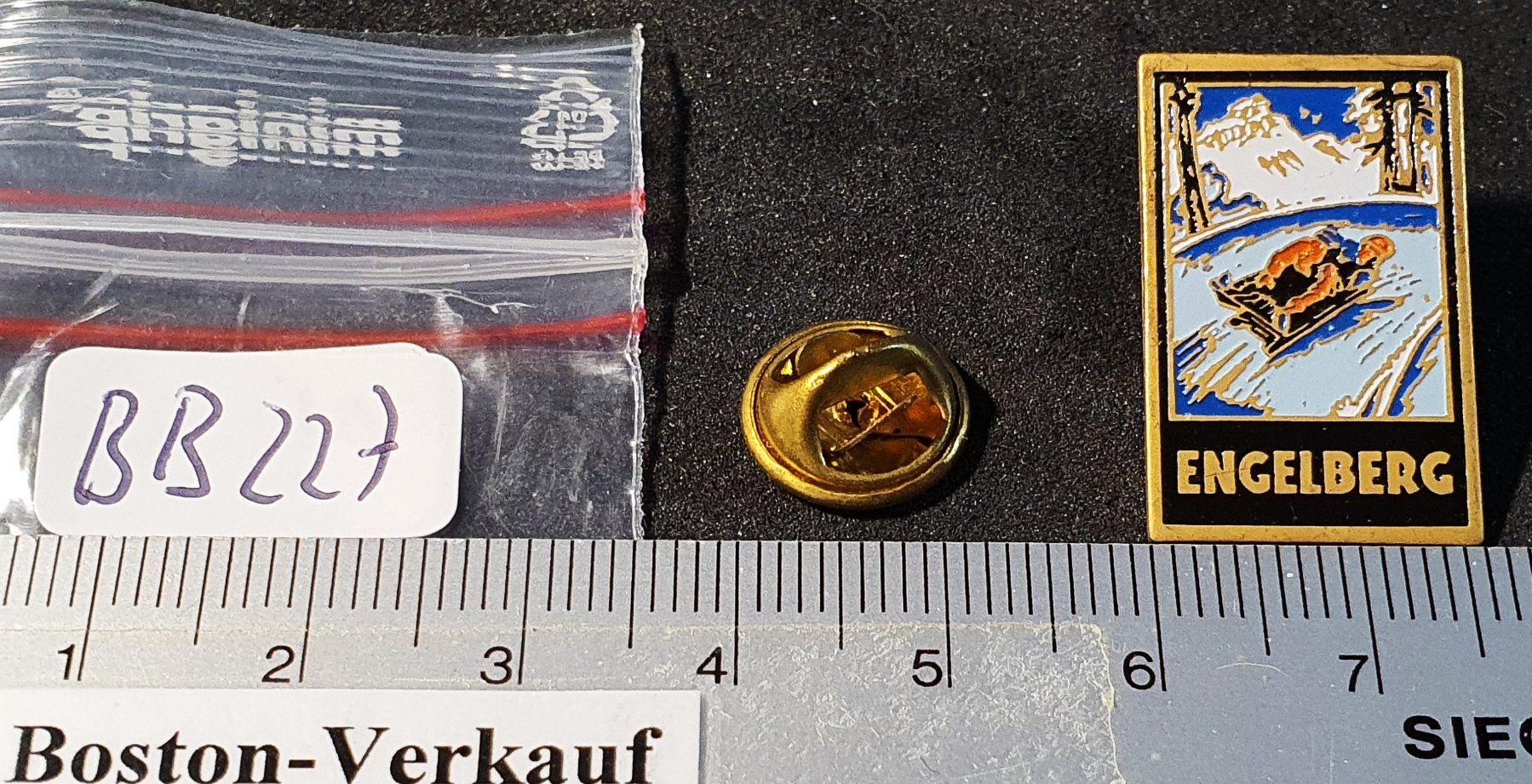 Placchette & Badge: BB227 - Pin Alte Werbeplakate - Engelberg – Usato da Reinach BL venduto da Boston-Verkauf 1