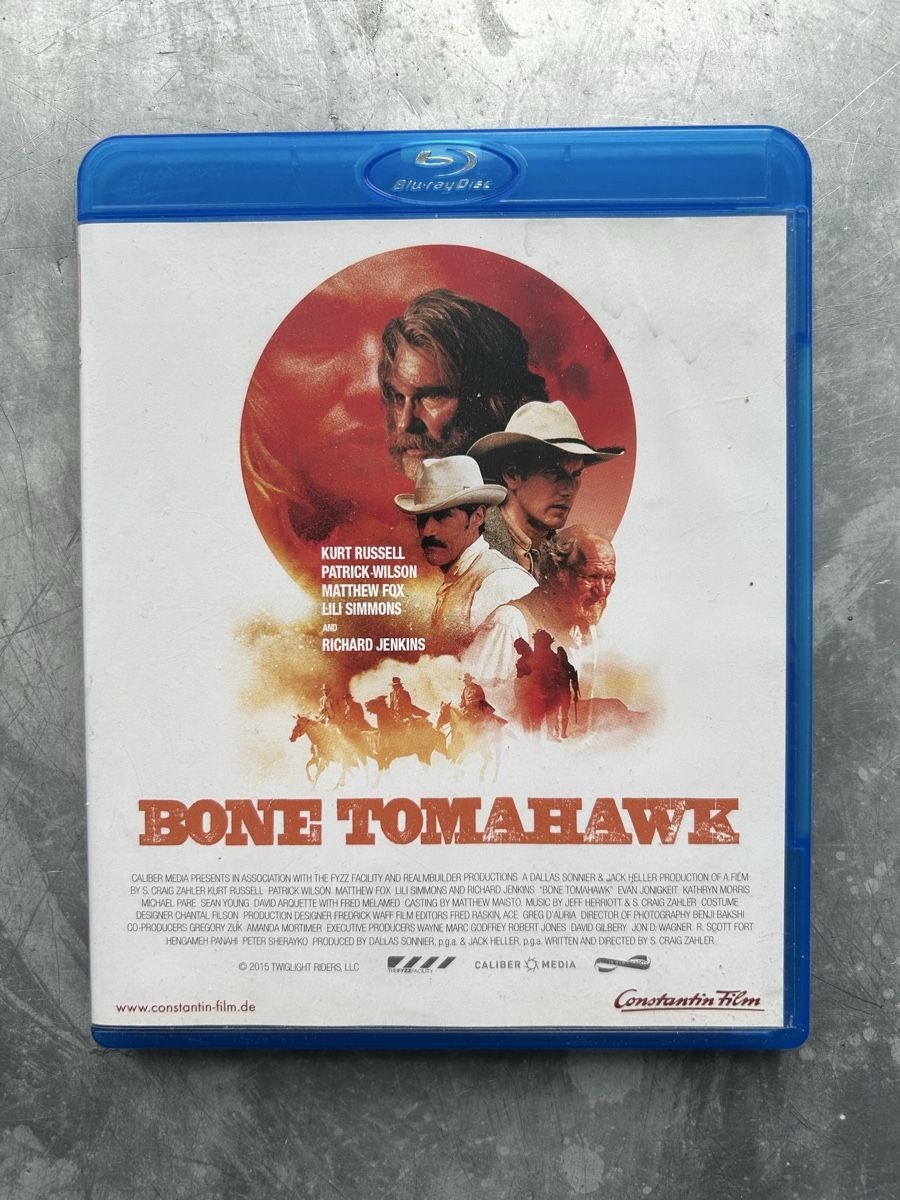 Tutti i DVDs: Bone Tomahawk - Bluray - Western, Horror [2015] – Usato da Winterthur venduto da lenolson