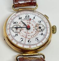 Vulcain chronograph monopulsante oro 18ct