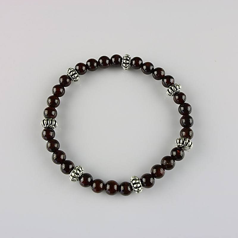 Bracciali & Braccialetti: Edelstein-Armband Granat - Ø 6 – Nuovo e nell'imballaggio originale da Mauren venduto da Yeelen