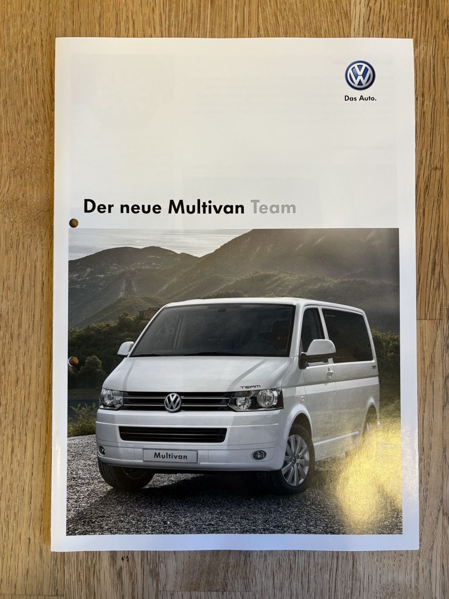 VW Documenti: Original VW Multivan Prospekt/ Katalog 2010 – Usato da Freienstein venduto da Golfbueb