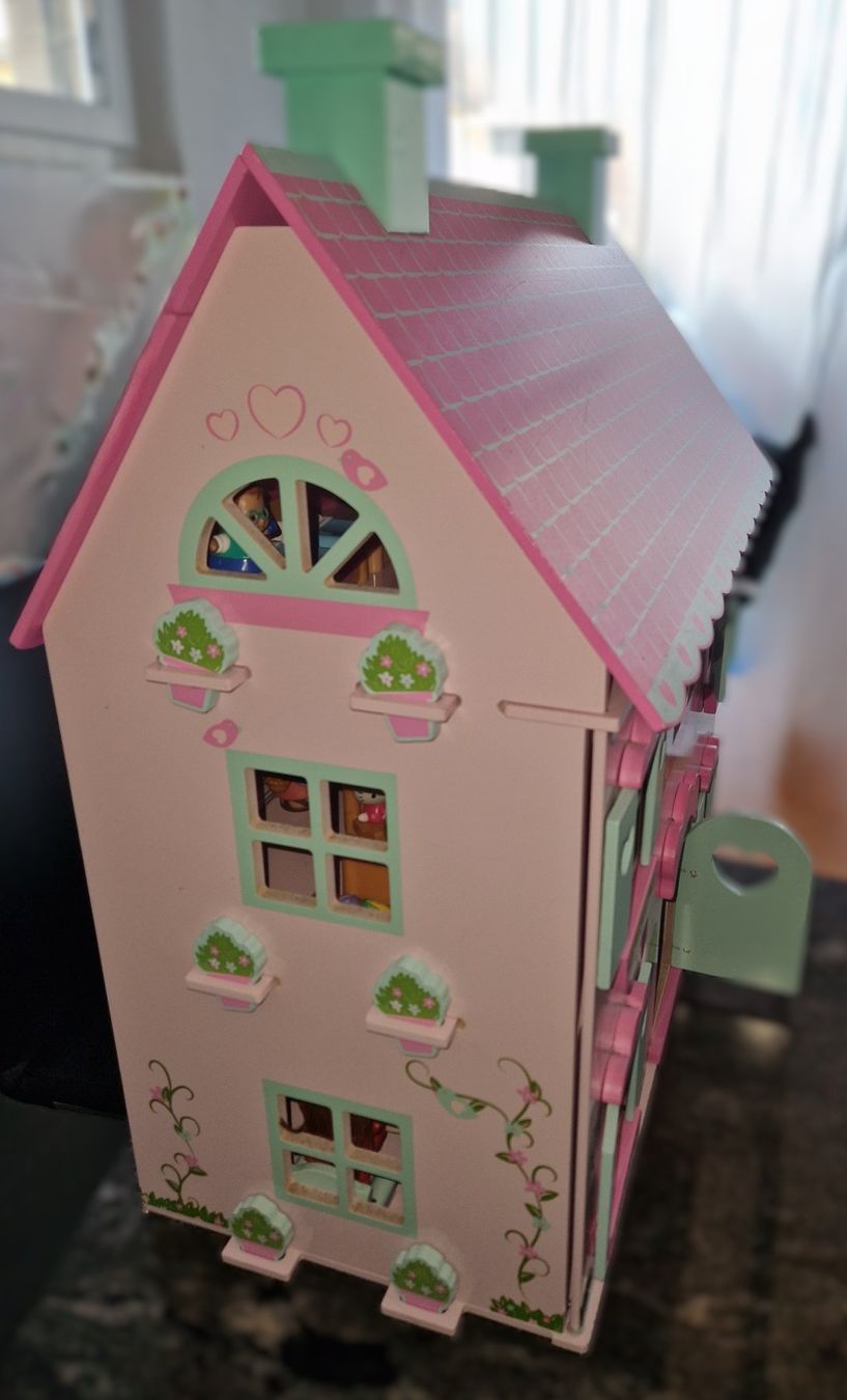 Puppenhäuser & -möbel: Puppenhaus Landhaus möbliert – Gebraucht aus Wangs von dr74 2