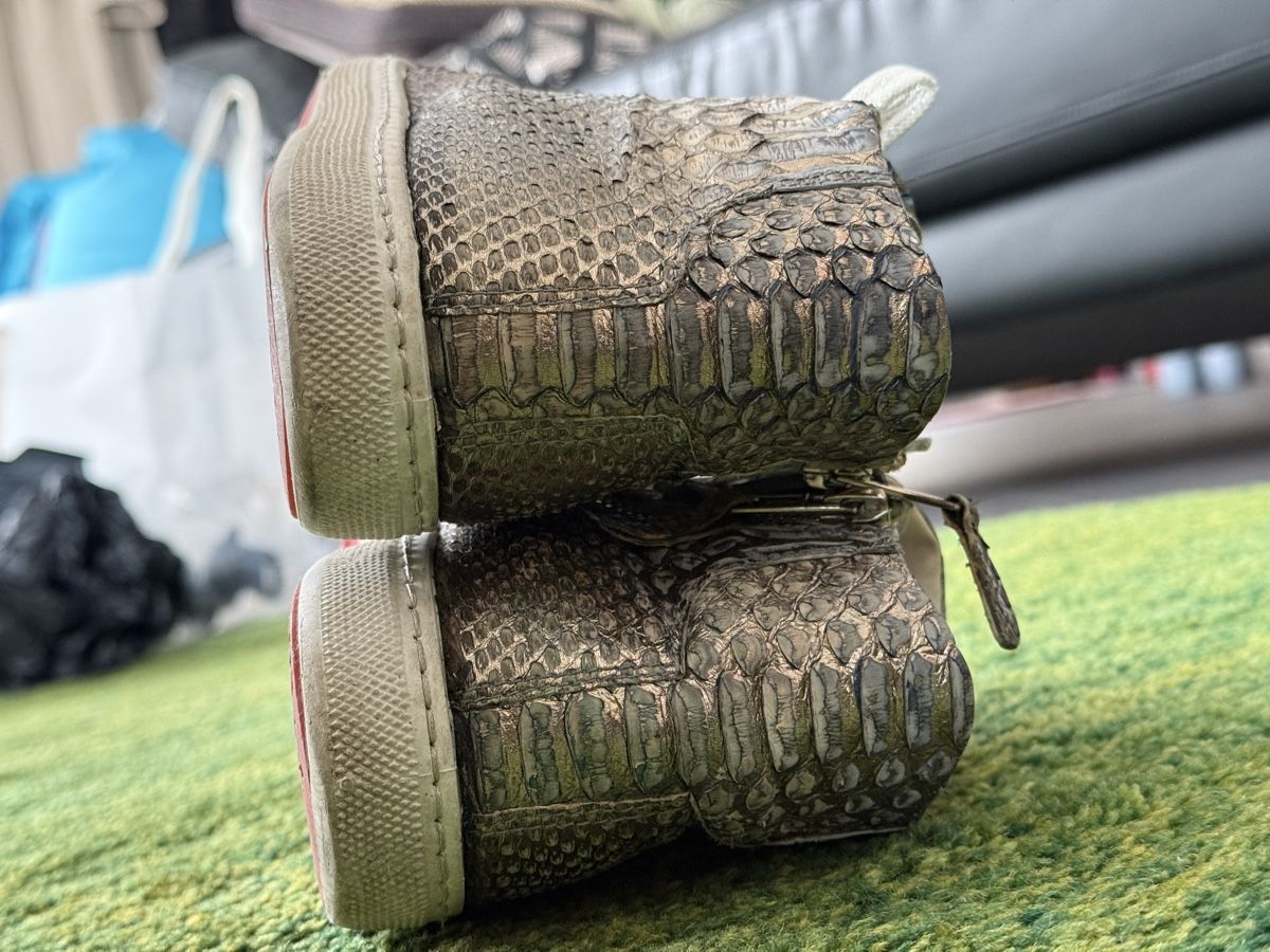 Herrenschuhe: KARDINALE high top Sneakers 36-37 Silver Python Skin NP490Fr – Gebraucht aus Zürich von Allwelcome 5