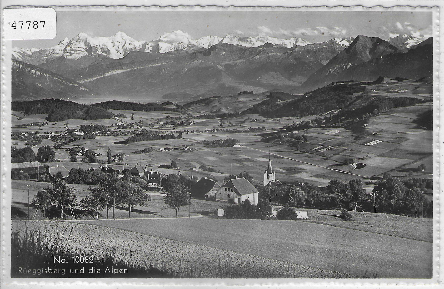 Ansichtskarten: Rüeggisberg und die Alpen – Gebraucht aus Ettingen von Kartenplanet