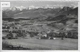 Rüeggisberg und die Alpen