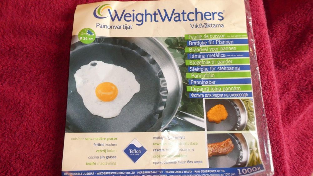 Film de cuisson pour poêle Weight Watchers (plus de goût sans gras) :  : Cuisine et Maison