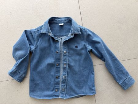 PETIT BATEAU Hemd aus Jeans Gr.110-116