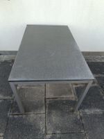 GARTENTISCH, GRANITPLATTE AUF CHROMSTAHLGESTELL