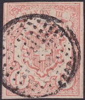 Nr.20 (Rayon III) mit Punktrauten-Stempel von UNTERHALLAU