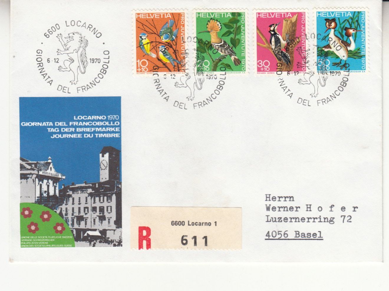 Tutti i francobolli: TdB 1970 Locarno mit SST S. 755 – Usato da Bürglen TG venduto da StampGraf