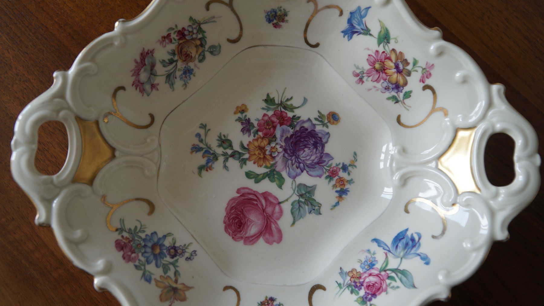 Ciotole: Schale mit Blumenmalerei  Bavaria – Usato da Bern venduto da Antikbatik 1
