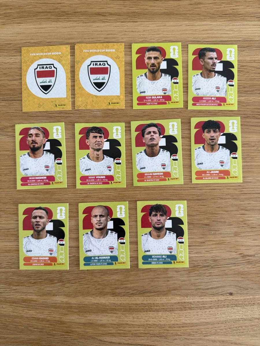 Panini Carte collezionabili: Panini Irak WM2026 – Nuovo (secondo la descrizione) da Hellikon venduto da stoudii 1