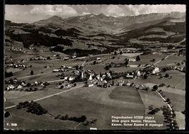 AK Stein /App., Flugaufnahme gegen Haslen, Fähnern, Kamor, H