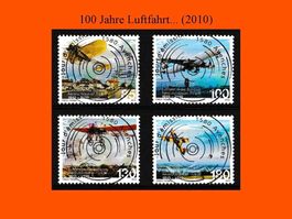 Vollstempel "100 Jahre Luftfahrt in der Schweiz" (2010)