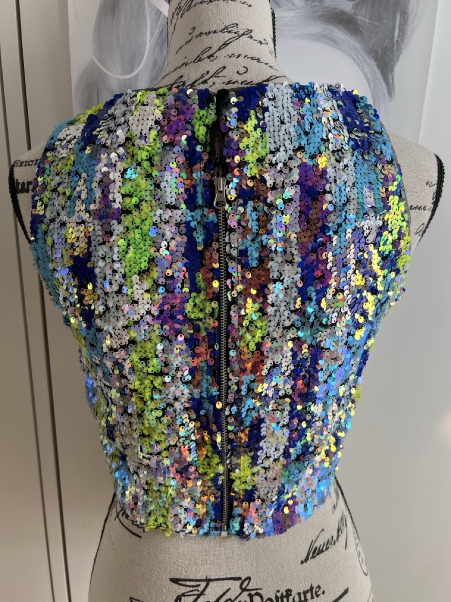 Top: Buntes Pailletten Tanktop, Grosse S – Usato da Hünenberg See venduto da mississauga 3