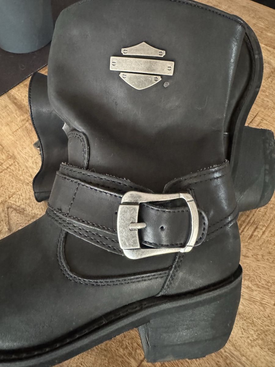 Harley-Davidson Scarpe da donna: Harley Davidson Lederstiefel Gr.40 – Nuovo (secondo la descrizione) da Brunnen venduto da Skyline89 4